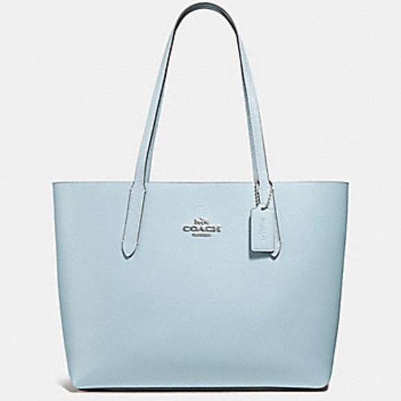 Authentic Coach Avenue Tote Light Blue NWT - Picture 1 of 1